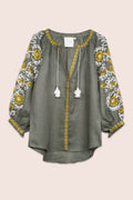 Gardenia Blouse in Khaki