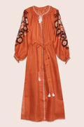 Gardenia Maxi Dress in Orange