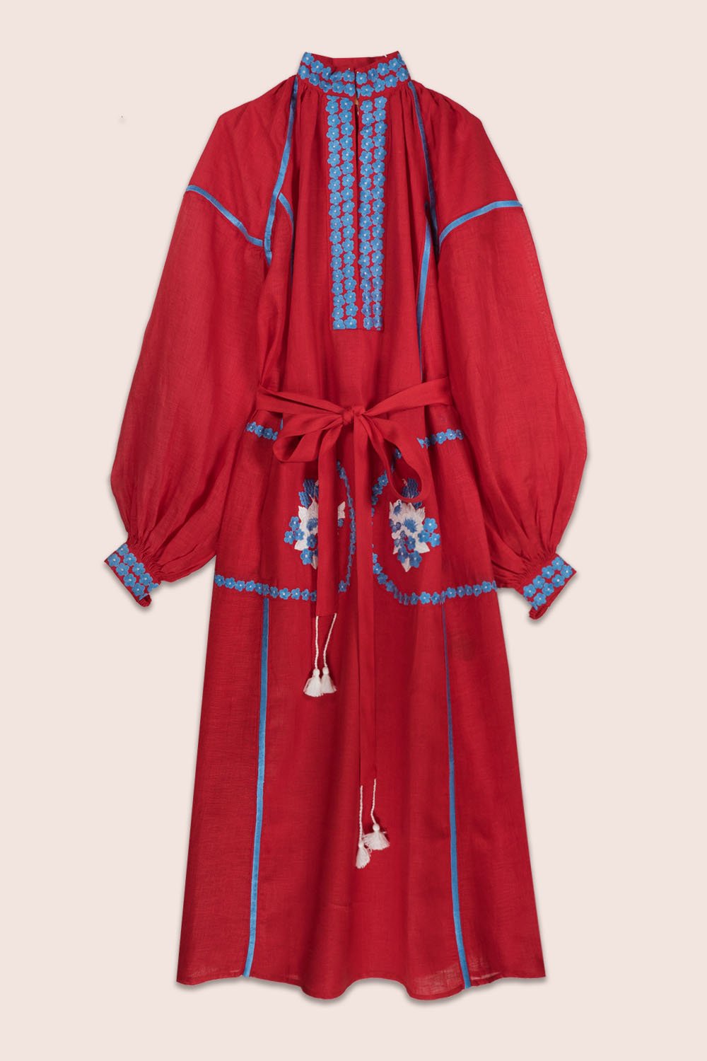 Grace Midi Dress in Red