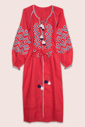 Kim Classic Maxi Dress in Red
