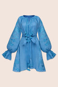 Laila Mini Dress in Blue