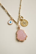 Pink Buddha Charm Necklace