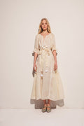 Nina Maxi Dress in Creme