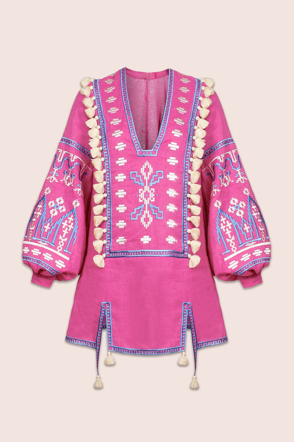 Alina Mini Dress in Fuchsia