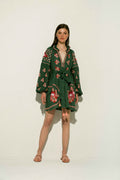 Royal Grace Mini Dress in Green